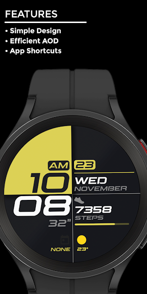 Nighty Digital 04 - watch face Screenshot 1