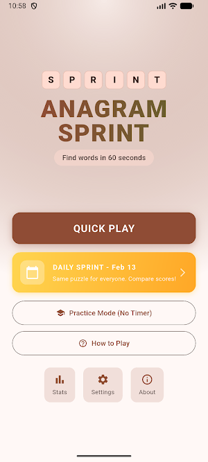 Anagram Sprint: Word Game Screenshot 0
