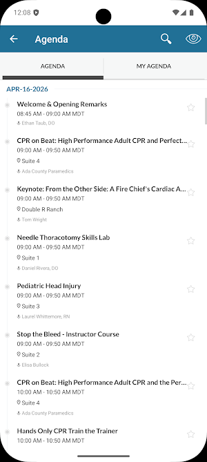 Saint Alphonsus EMS Conference Screenshot 2