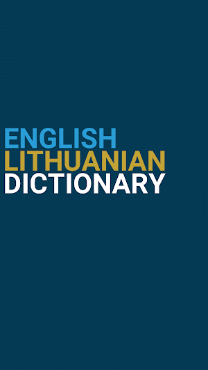 English Lithuanian Dictionary Screenshot 0