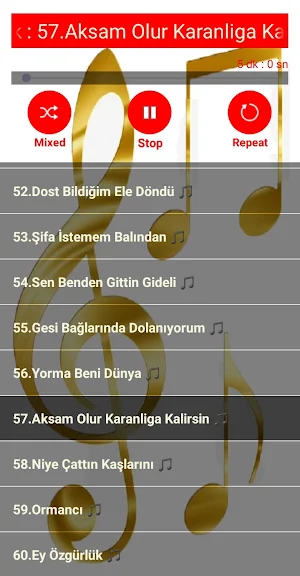 Türk Halk Türkü 60 İnternetsiz Screenshot 1
