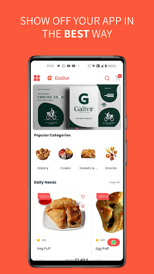 Galivr | Get Fresh in Minutes Screenshot 1