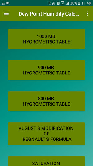 Dew Point Humidity Calculator Screenshot 0