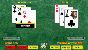 Video Blackjack Screenshot 1