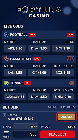Fortuna Casino App Screenshot 2