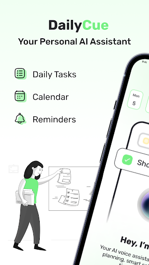 Daily Cue: Voice Note Reminder Screenshot 0