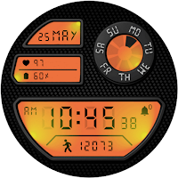 Retro Digital Watch Face