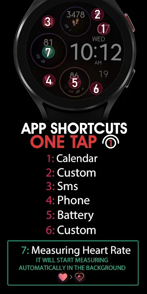 Digital Rainbow Watch Face Screenshot 3