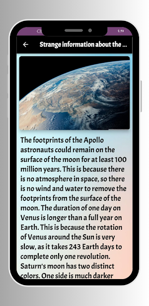Information about space Screenshot 2