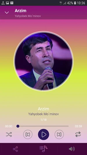 Yahyobek Mo`minov qo'shiqlari Screenshot 1