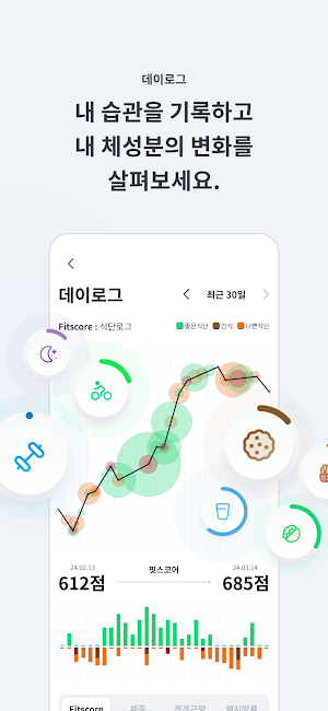 인바디Fit+ (Fit전용앱, H20/H30 연동불가) Screenshot 2