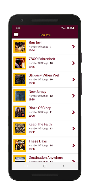 Bon Jovi Lyrics & Wallpapers Screenshot 1