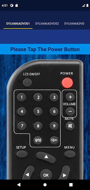 Sylvania DVD Player Remote Screenshot 1