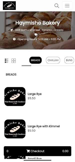 Haymishe Bakery Screenshot 1