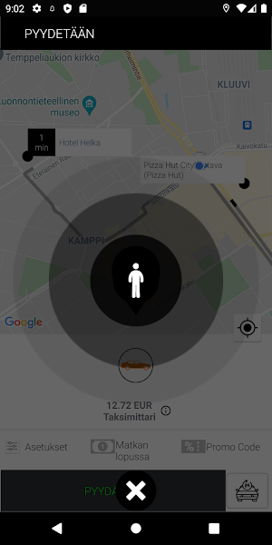 ICAB Taksi juuri sinulle Screenshot 2