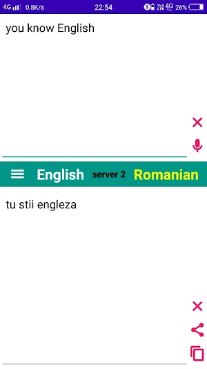 Romanian - English Translator Screenshot 2