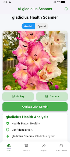 AI Gladiolus Scanner Screenshot 3