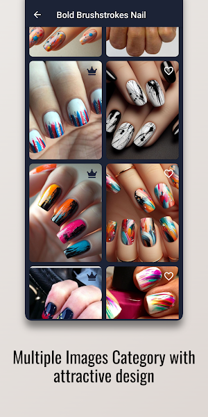 Bold Brushstrokes Nail Design Screenshot 1