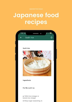 Japanese food recipes Screenshot 2