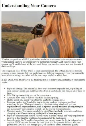 Digital Photography Tutorial Screenshot 0