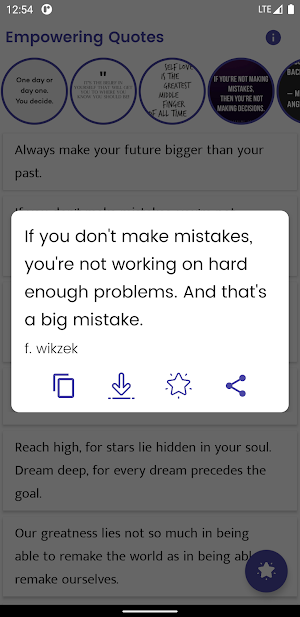Empowering Quotes and Sayings Screenshot 0