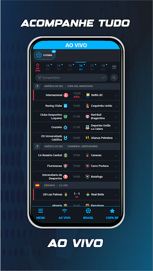 Futebol Ao Vivo - Scores Odds Screenshot 1