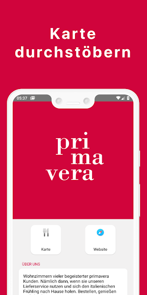 Ristorante Primavera Screenshot 1