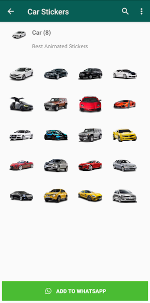 Car Stickers for WhatsApp Screenshot 0