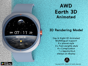 AWD Earth 3D Animated Screenshot 2