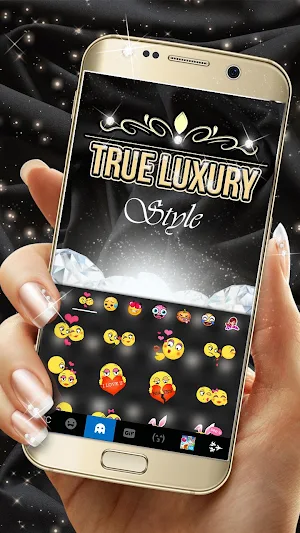 Luxury Gold Keyboard Theme Screenshot 3