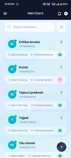 GymAux: Gym Management App Screenshot 3