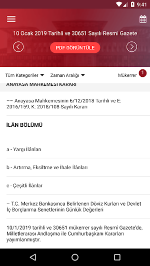 T.C. Resmi Gazete Screenshot 3