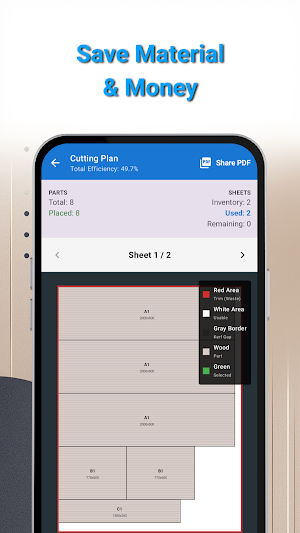 SmartCut: Cut List Optimizer Screenshot 0