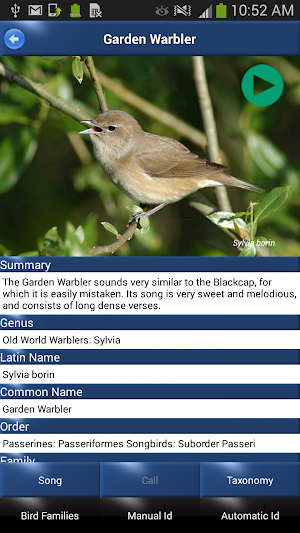 Bird Song Id: Auto Recognition Screenshot 1