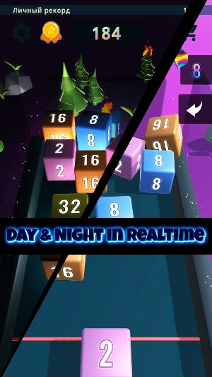Cube Chain Infinity 2048 3D Screenshot 1