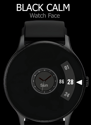 BLACK CALM Watch Face Screenshot 0
