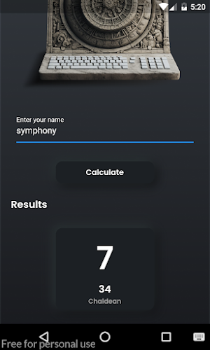 Chaldean Numerology Calculator Screenshot 1