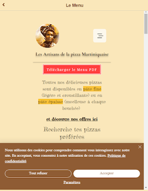 PIZZAS MARTINIQUE Screenshot 1