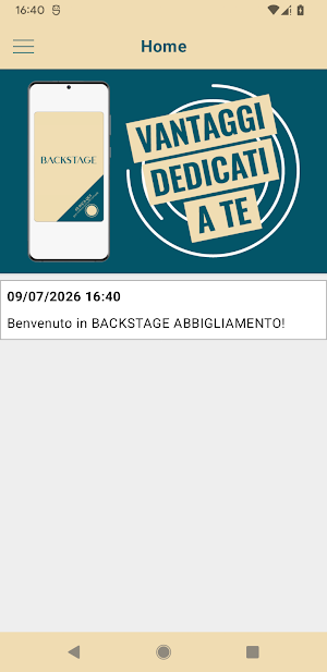 BACKSTAGE ABBIGLIAMENTO Screenshot 1