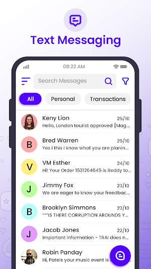 Messages: Chat & SMS Messanger Screenshot 0