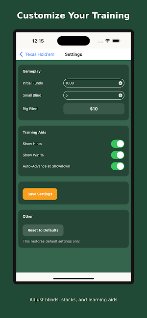 Texas Hold'em Trainer Screenshot 1