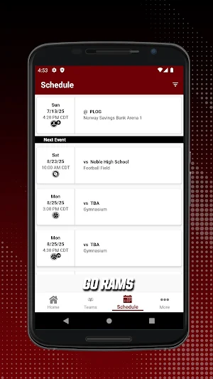 Gorham Rams Athletics Screenshot 1