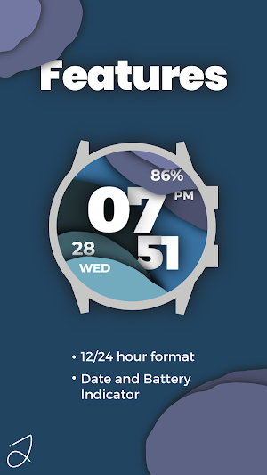 Simple Layer Watch Face Screenshot 1