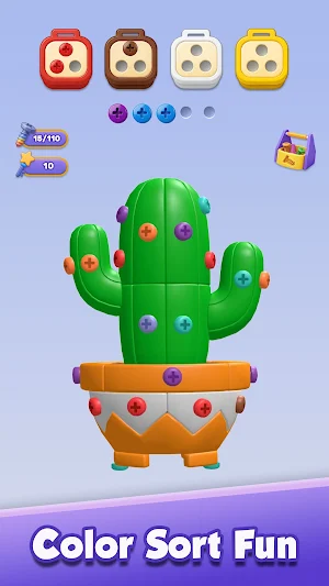 Screw Spin: 3D Color Sort Screenshot 1