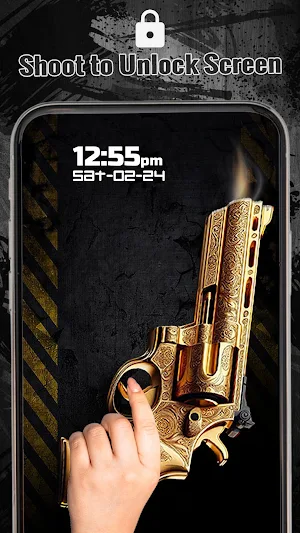 Revolver Fire lock Screen Screenshot 1