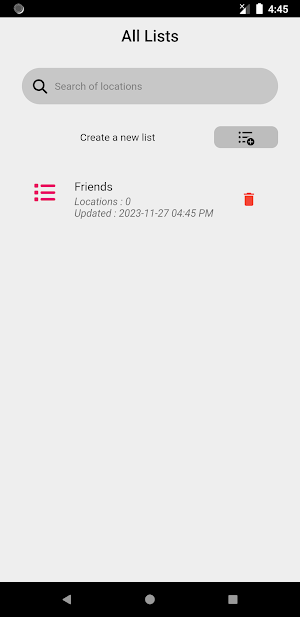 LocaLog - Locations notebook Screenshot 2