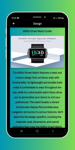 Willful Smart Watch Guide Screenshot 3