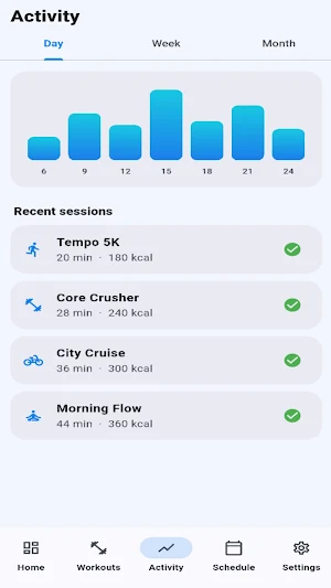 BluePeak SportHub Screenshot 2