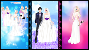 ❄ Icy Wedding ❄ Winter frozen Bride dress up game Screenshot 0
