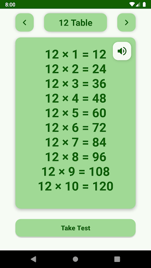 Multiplication Tables 1 to 50 Screenshot 1